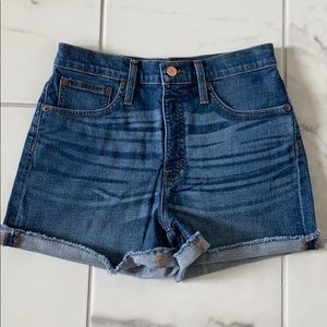 J. Crew High wasted jean shorts